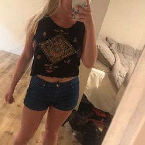 loose fitting sequence shirt